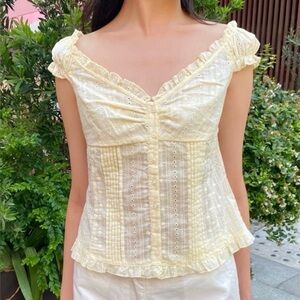 Brandy Melville - Elena Top in Butter Yellow (NWT) - Size : S